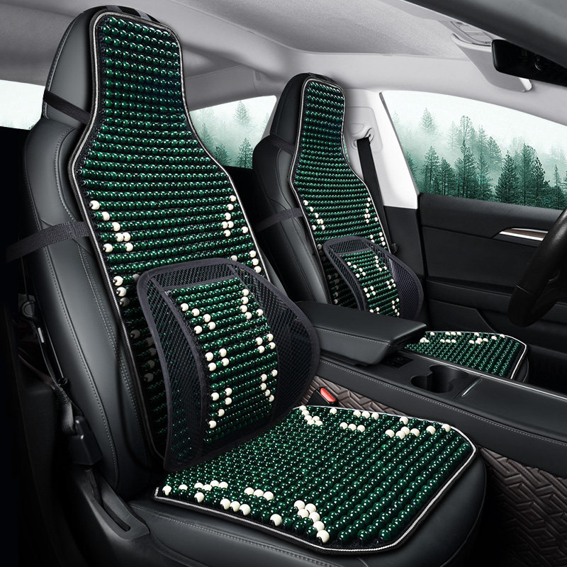 汽车坐垫夏季木珠单片小车面包车货车屁垫通用前排座套夏天凉席垫