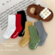 男宝宝韩版 纯色地板袜女童百搭休闲可爱袜子婴儿洋气中筒袜 春秋款