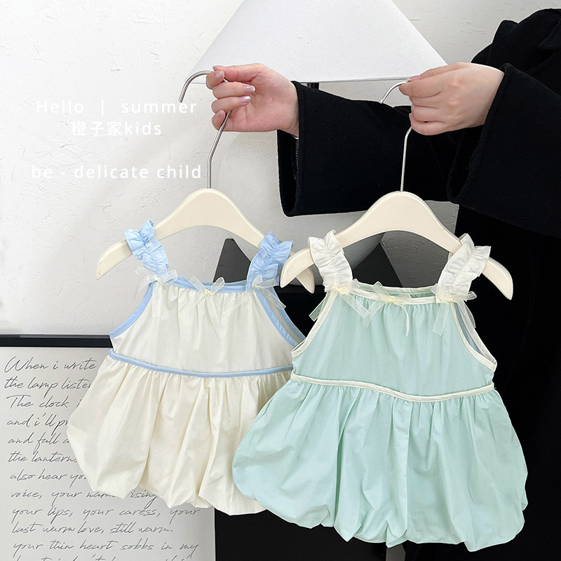 夏季女宝宝薄款洋气吊带连衣裙婴儿休闲可爱花苞裙女童甜美包屁衣,童装/婴儿装/亲子装,连衣裙,淘宝优惠券,粉丝福利购,淘宝优惠卷