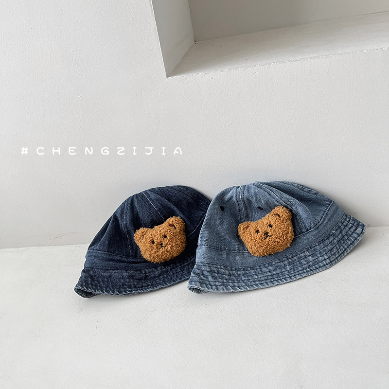 婴儿宝宝套头牛仔熊头帽子春秋男女宝宝可爱小熊洋气帽新生儿帽子,童装/婴儿装/亲子装,帽子,淘宝优惠券,粉丝福利购,淘宝优惠卷