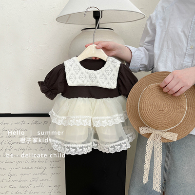 女宝宝夏季韩版洋气网纱连衣裙