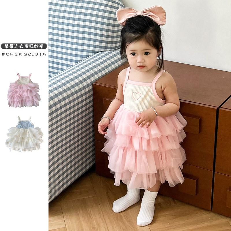 女宝宝夏季甜美吊带公主裙女童洋气网纱公主裙婴幼儿可爱百搭裙子,童装/婴儿装/亲子装,连衣裙,淘宝优惠券,粉丝福利购,淘宝优惠卷