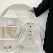 上衣婴儿外出长袖 女童春秋款 时尚 气质风衣外套女宝宝韩版 衣服 新款