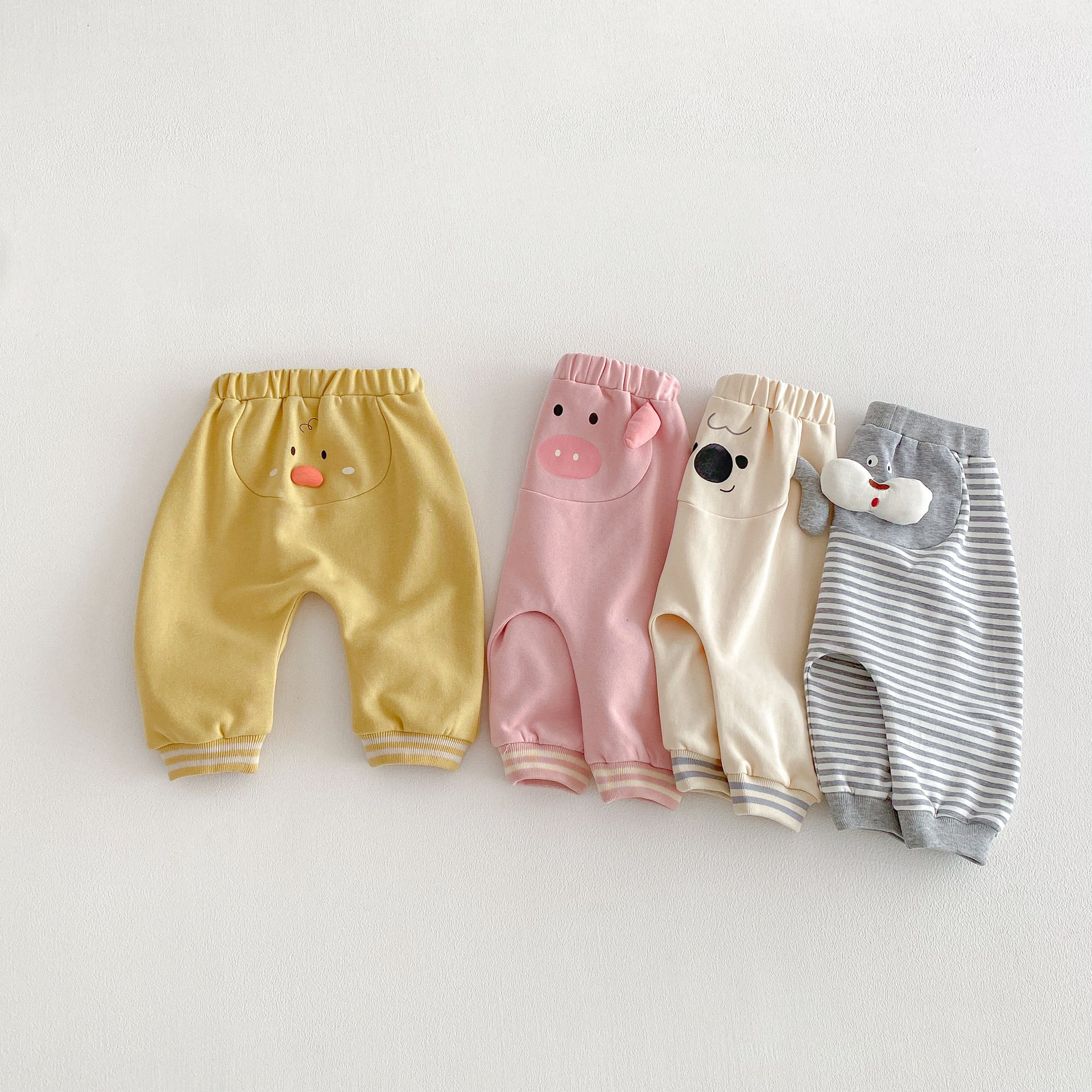 宝宝卡通大PP裤2026春装新款女童超萌韩版休闲裤男童洋气宽松裤子