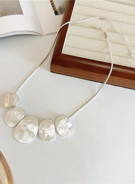 民族风夸张复古金属几何项链锁骨