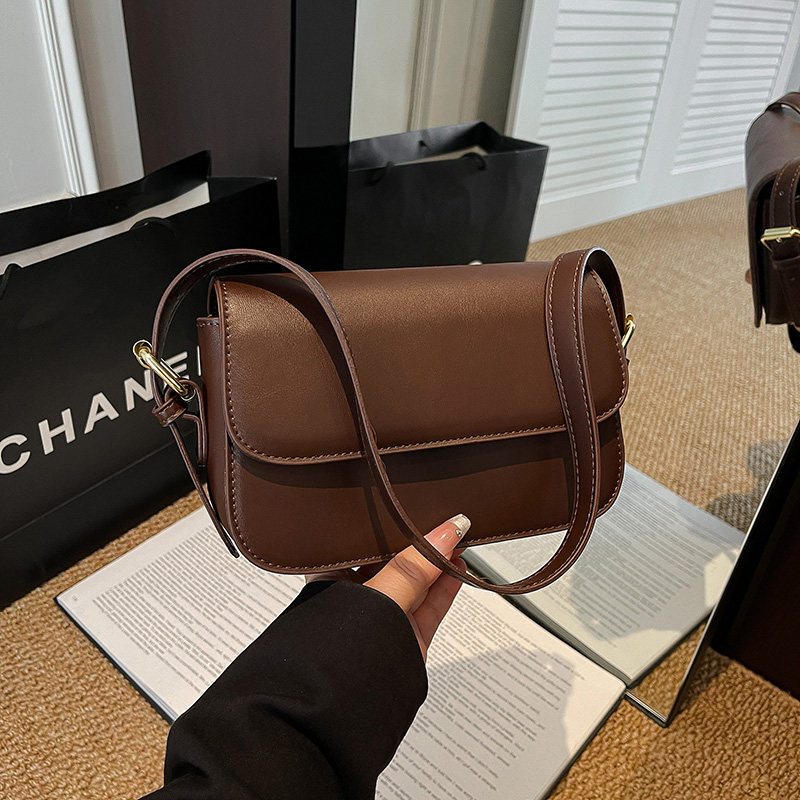 气质高级感美拉德风纯色简约时尚百搭单肩包小个子显瘦通勤斜挎包