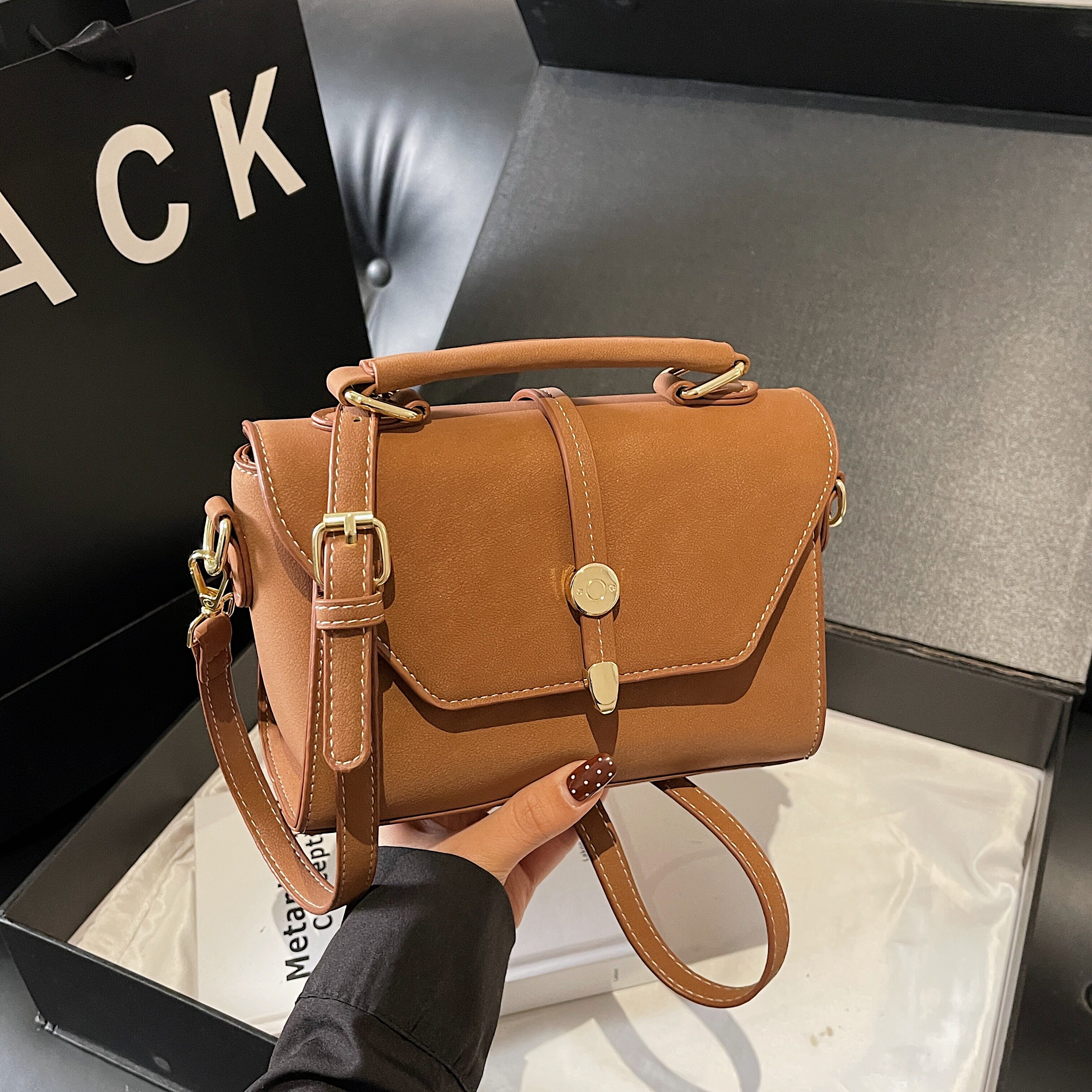 包包女式手提马鞍包新款小众轻奢高级感小个子显瘦百搭单肩斜挎包