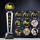 水晶奖杯阅读之星奖杯定制创意奖牌可换任意LOGO图案员工纪念品