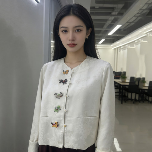 国风短款外套女新中式