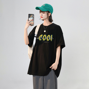 中性风宽松短袖上衣夏季男士t恤半袖圆领XZ405-1-T20-P25图片