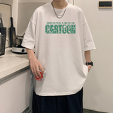 男士上衣短袖宽松半袖潮流大码圆领体恤XZ405-1-T22-P25，男装T恤，星座405-1