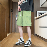 新品速干短裤2024夏季薄款多巴胺工装短裤XZ405-1-K233-P35控58，男装休闲裤，星座405-1