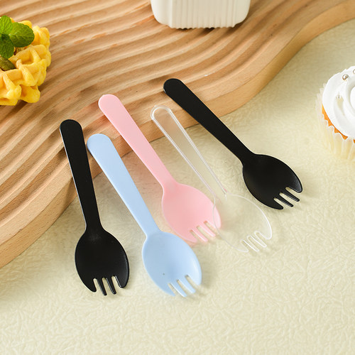 一次性独立包装西点小吃塑料勺子