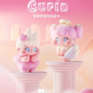 正版qoqo爱神的信号萌粒盲盒可爱迷你摆件潮玩公仔手办生日礼物女