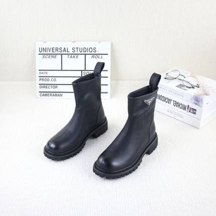 53秋冬季新款撤柜粗跟厚底加绒后拉链显瘦时尚百搭舒适女瘦瘦短靴