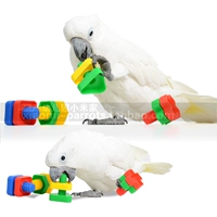 Parrot câu đố tương tác cắn đồ chơi Parrot pet chim thông minh phát triển xây dựng khối vít đồ chơi cung cấp - Chim & Chăm sóc chim Supplies lồng chim lớn