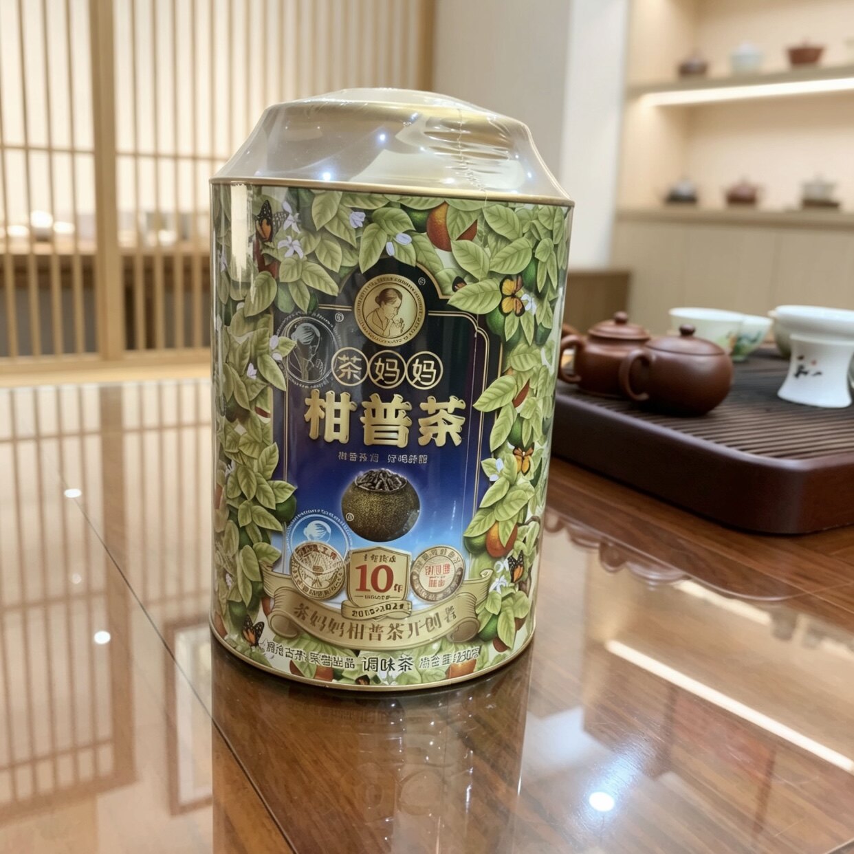 2024年澜沧小青柑新会古树熟茶果香浓郁茶妈妈柑普茶好茶250克