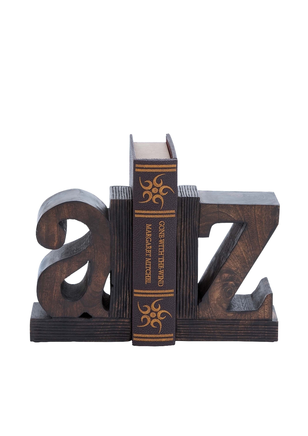 欧式古典字母造型创意书立摆件 办公书房工艺品书挡装饰书靠摆设
