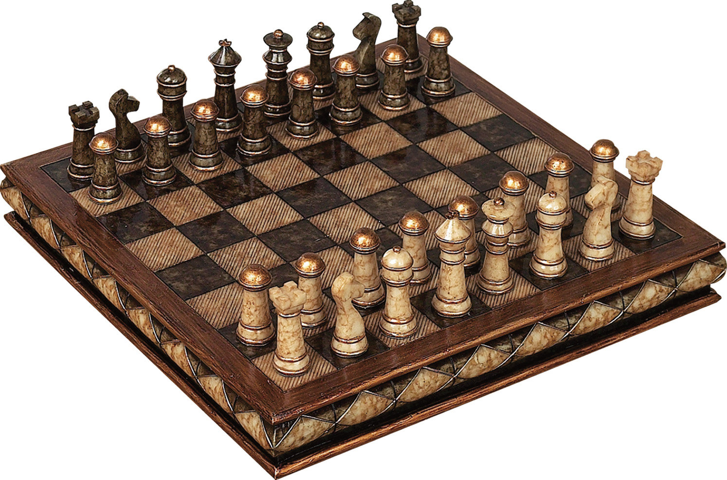 欧式复古国际象棋工艺品摆件 创意家居商业空间乔迁送朋友礼品