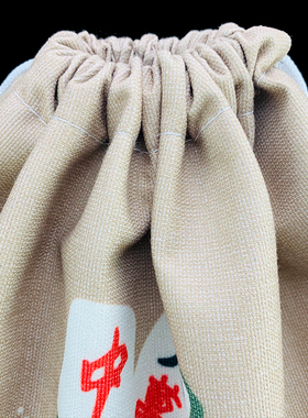 麻将收纳袋大号加厚家用装麻将的布袋麻将筒子牌袋帆布袋结实耐用