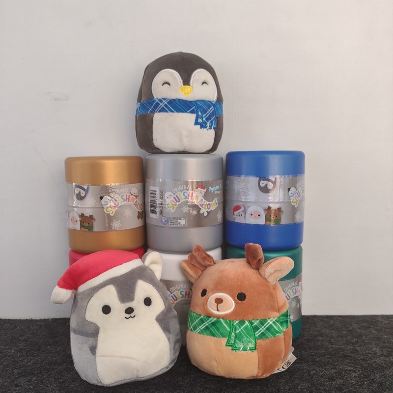 外贸KELLYTOY 软糖圣诞节企鹅盲盒公仔礼物毛绒玩具可爱软萌解压,玩具/童车/益智/积木/模型,毛绒/玩偶/公仔/布艺类玩具,淘宝优惠券,粉丝福利购,淘宝优惠卷