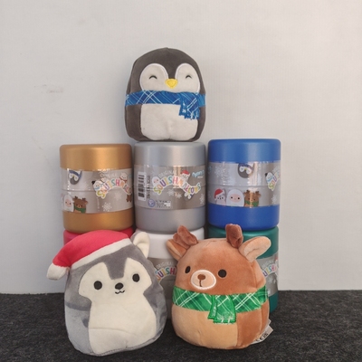 外贸企鹅麋鹿软糖圣诞节盲盒公仔