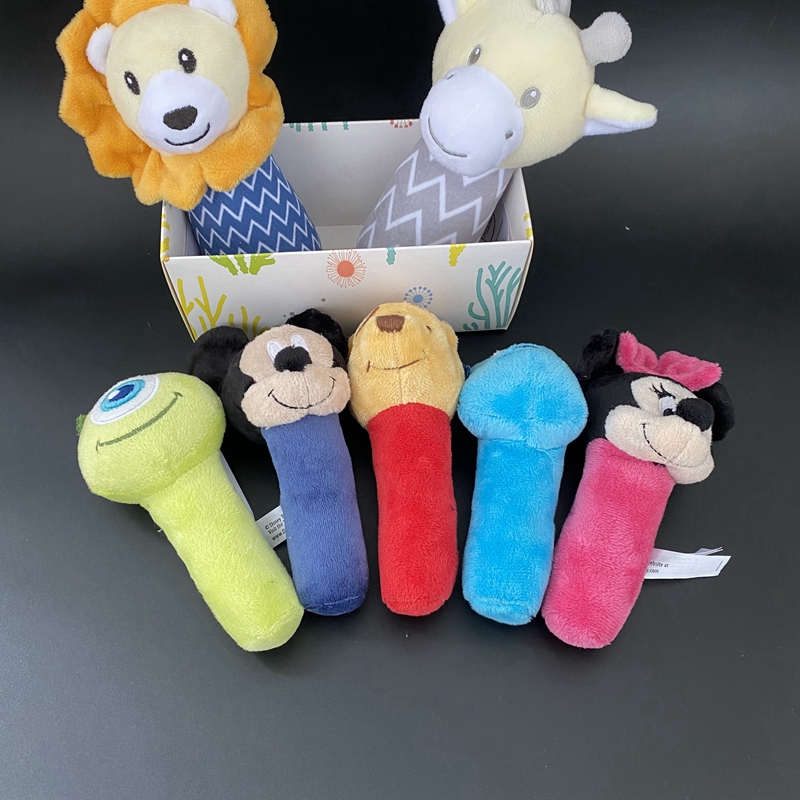 可爱的米奇维尼摇铃BB棒手抓棒