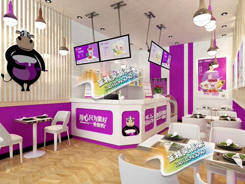 一口收银台上海蓝精灵网红