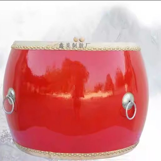 18寸20寸24寸16寸14寸战鼓/堂鼓/头层牛皮鼓/中国威风大红 表演鼓