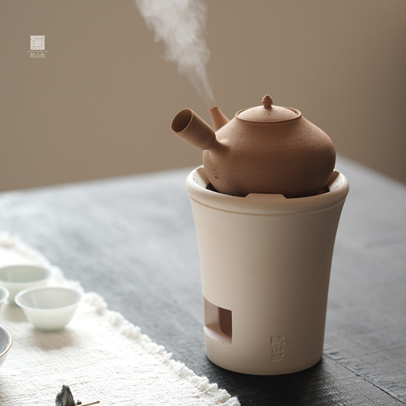 赋山叙丨陶然·侧把砂铫潮汕功夫茶烧水陶壶可明火电陶炉煮水围炉