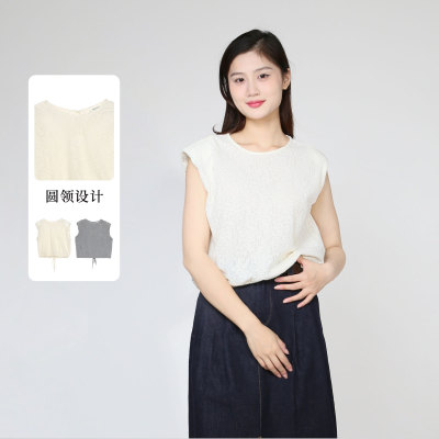 紫淑夏轻熟通勤无袖针织背心