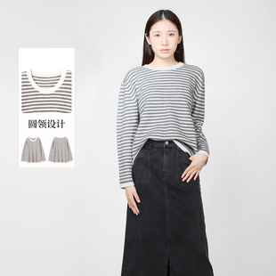 新品 紫淑2025冬女装 专柜同款 时尚 Sweet 套头衫 Basil