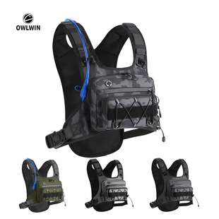 新款 战术胸包多功能跑步包便携徒步骑行背包滑雪登山包路亚钓鱼包