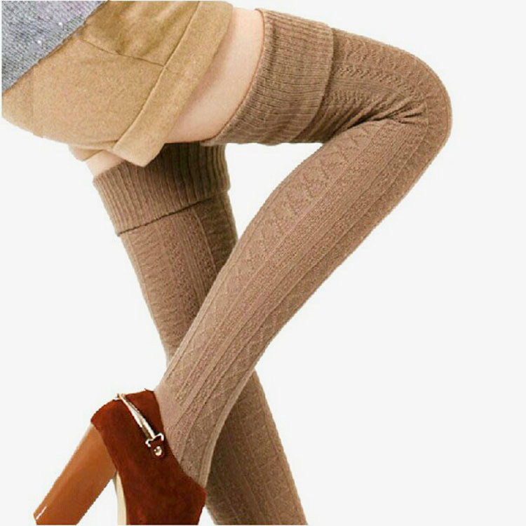 秋冬长筒过膝袜日系学院风加长加厚女袜子堆堆棉袜大腿高筒长筒袜