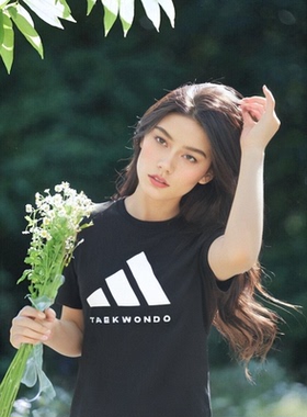 Adidas阿迪达斯短袖男女情侣黑白圆领全新运动休闲半袖 adiCLTS24