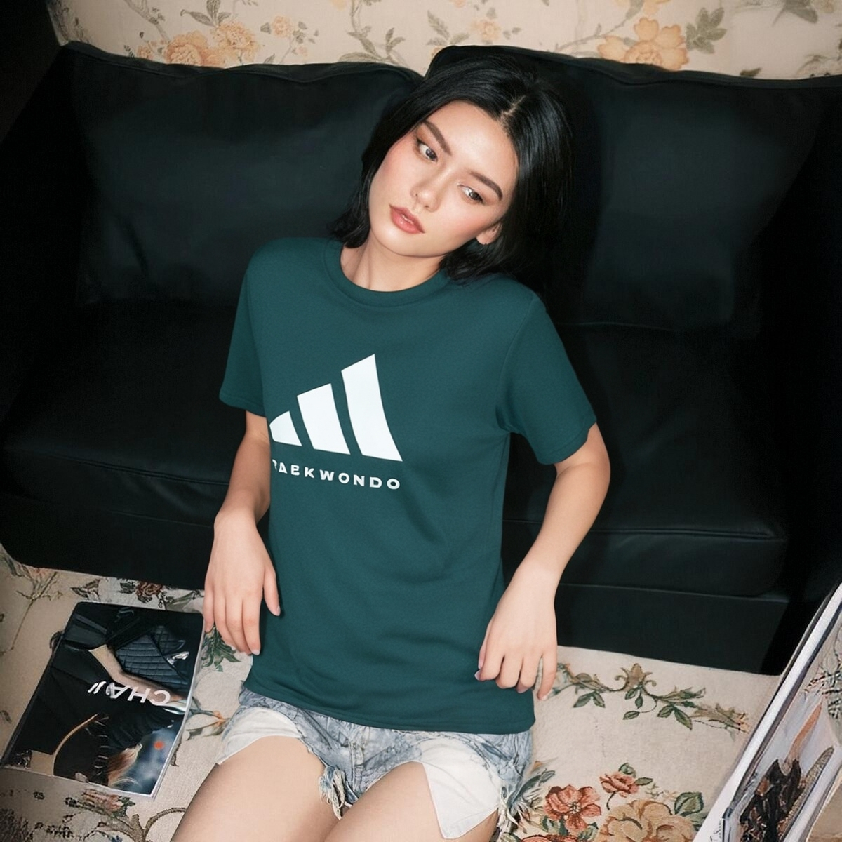 Adidas阿迪达斯短袖男女情侣黑白圆领全新运动休闲半袖透气跑步潮