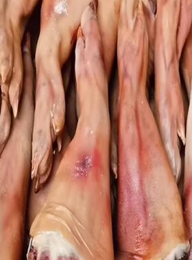 浙江咸猪蹄风干腊猪蹄腊肉 咸肉腊味整只2斤装前脚