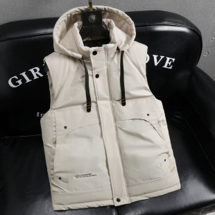 青少年马甲男款2025新款今年超好看羽绒棉高档男款爆款马夹