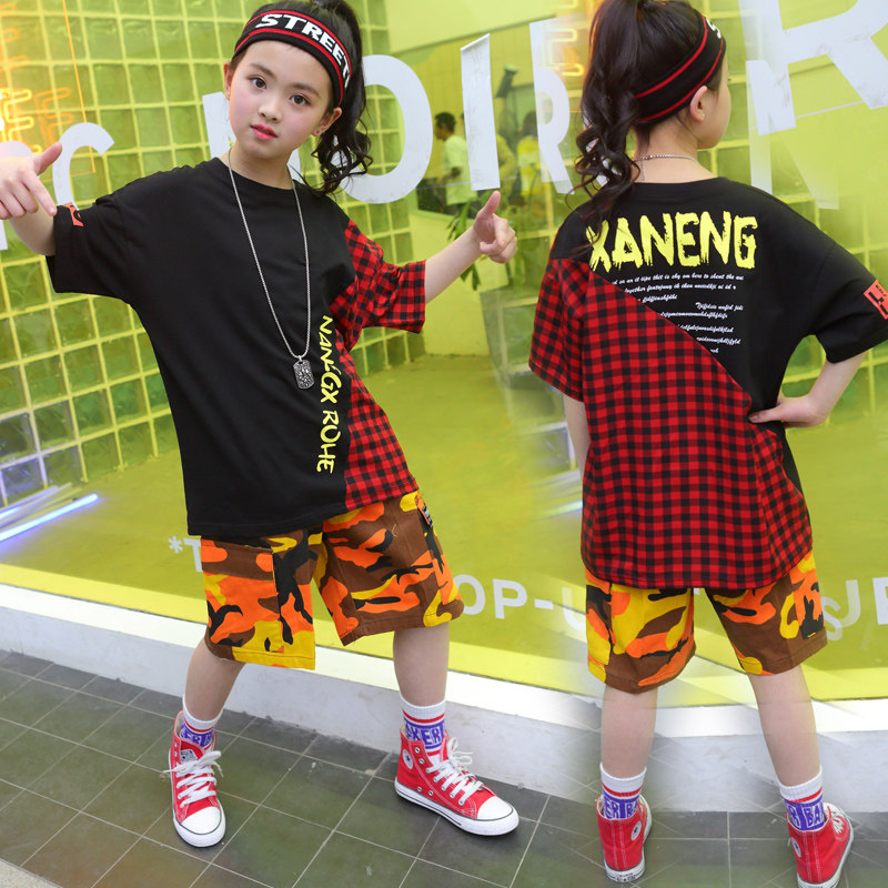 少儿hiphop街舞套装儿童街舞嘻哈演出服装男童秋冬装女童爵士舞潮
