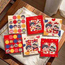 结婚可爱波点红包袋2025新款创意个性卡通婚礼专用喜字堵门利是封