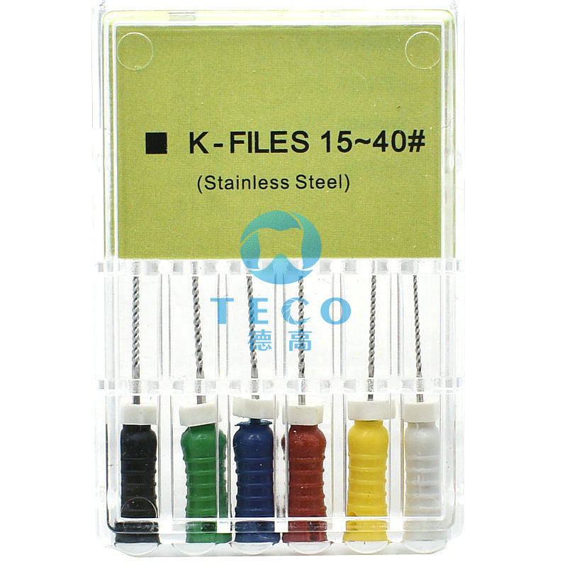 包邮不锈钢k锉k型螺纹扩大针牙科材料口腔工具设备手用锉根管锉
