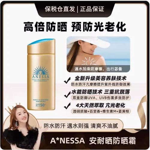 [Связанные прямые волосы] Shiseido Annea Sun-Sun Sunscreen 60 мл exp25.1-3