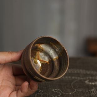 220号 纯手工柴烧  主人杯 茶杯 容量约105ml 景德镇 陶瓷