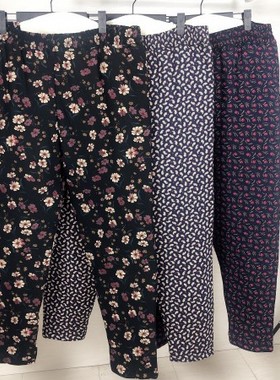 冬季特大码中老年人棉裤女 250斤胖人老太太宽松高腰妈妈保暖裤子