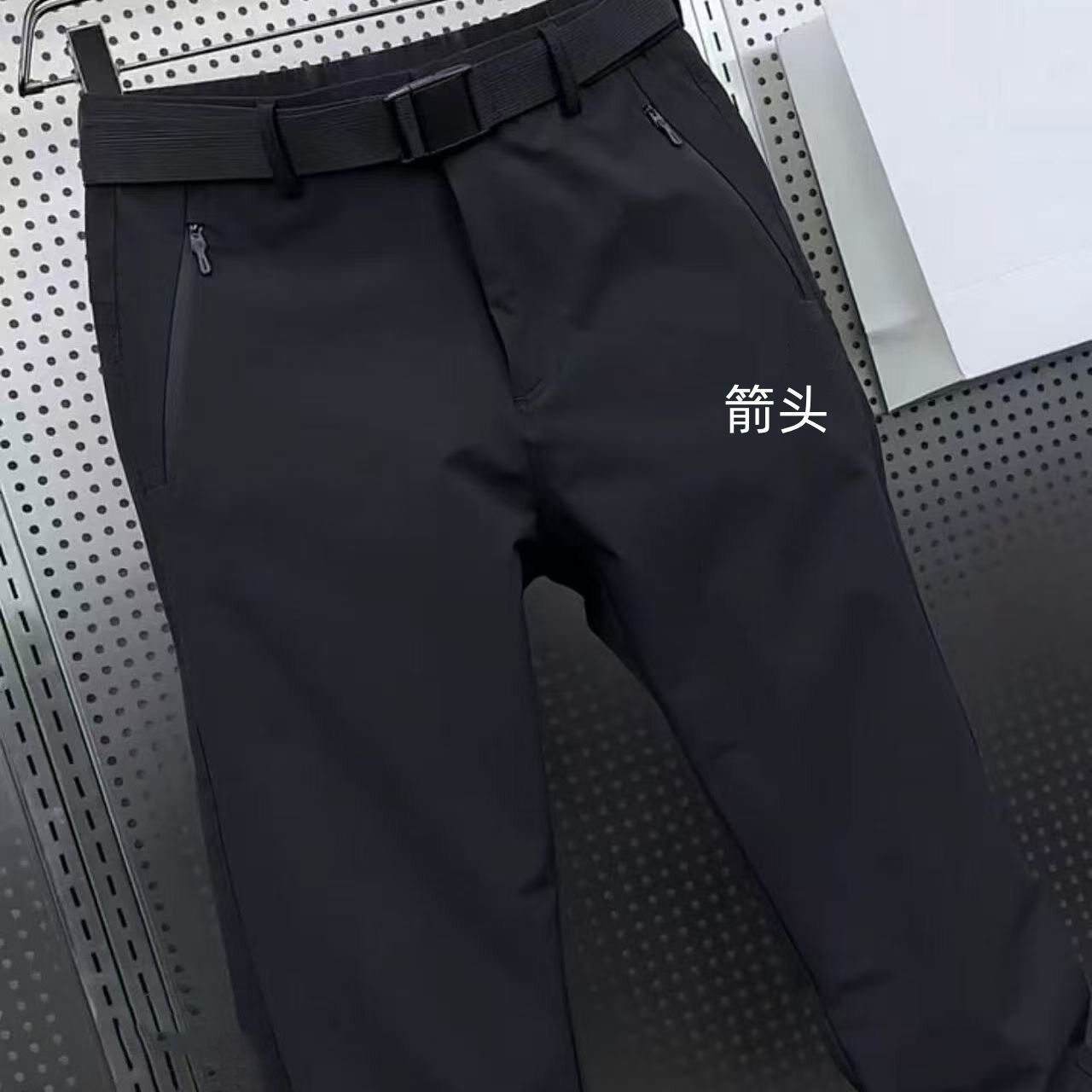 箭头软壳冲锋裤夏季薄款男士加绒2026户外运动直筒休闲男裤子男款图片