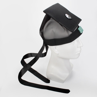 道士帽后面带飘带太极纯阳巾道冠三清巾道士帽子庄子巾