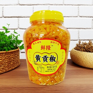 湖湘妹子黄贡椒1800g湖南特产黄贡椒黄剁椒黄贡椒香辣下饭