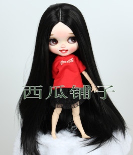 Blythe 中分古风长发 假发 小布娃娃 34CM