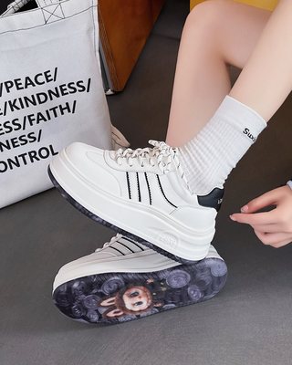 厚底增高女款板鞋女2025秋冬新款鞋子百搭小个子爆款休闲鞋小白鞋