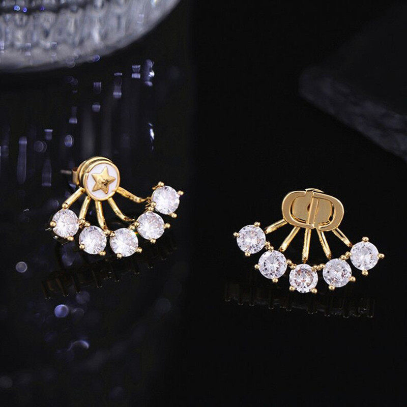 小众设计感法式小香风字母锆石耳钉气质耳环淑女时尚一款两戴耳饰,饰品/流行首饰/时尚饰品新,耳钉,淘宝优惠券,粉丝福利购,淘宝优惠卷